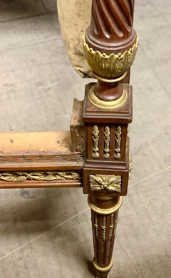 French Sofas mahogany and ormolu bronze signed by LINKE