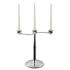 Candelabro Soffio a 3 candele in argento