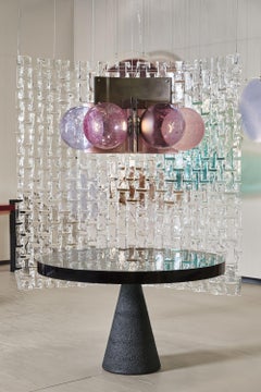 Hängeleuchte „Soffio II“ von Draga & Aurel, Murano-Glas, Alpacca, LED, 21. Jahrhundert