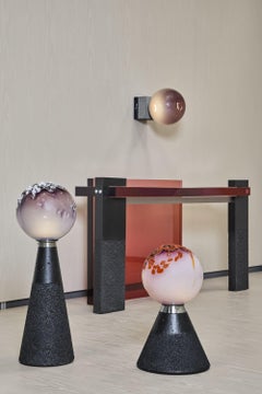 Soffio III Wall Lamp by Draga&Aurel, Murano glass, concrete, epoxy resin, led