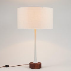 'Sofi' Metal and Wood Table Lamp by Alvaro Benitez