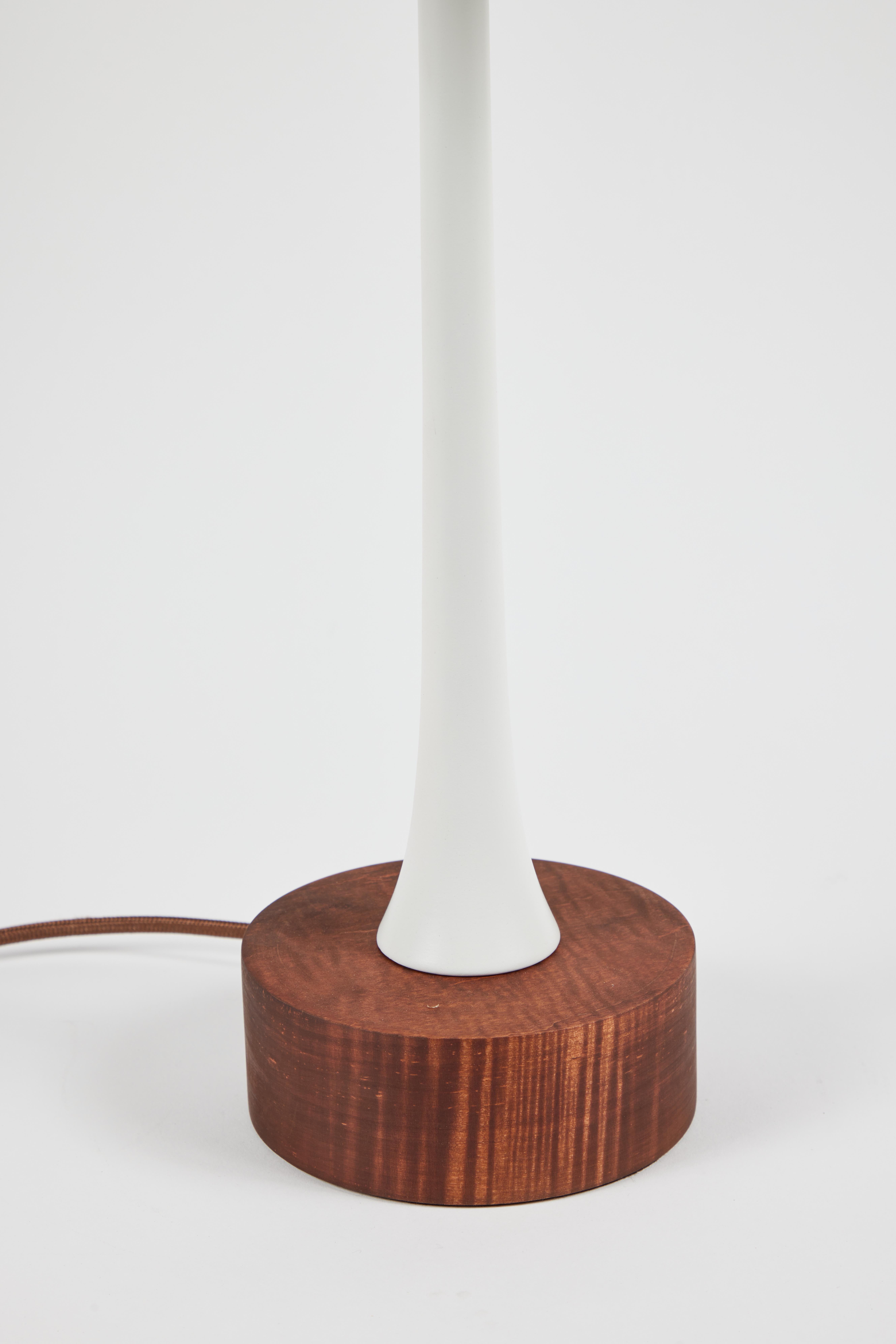Mid-Century Modern 'Sofi' Metal and Wood Table Lamp by Alvaro Benitez For Sale
