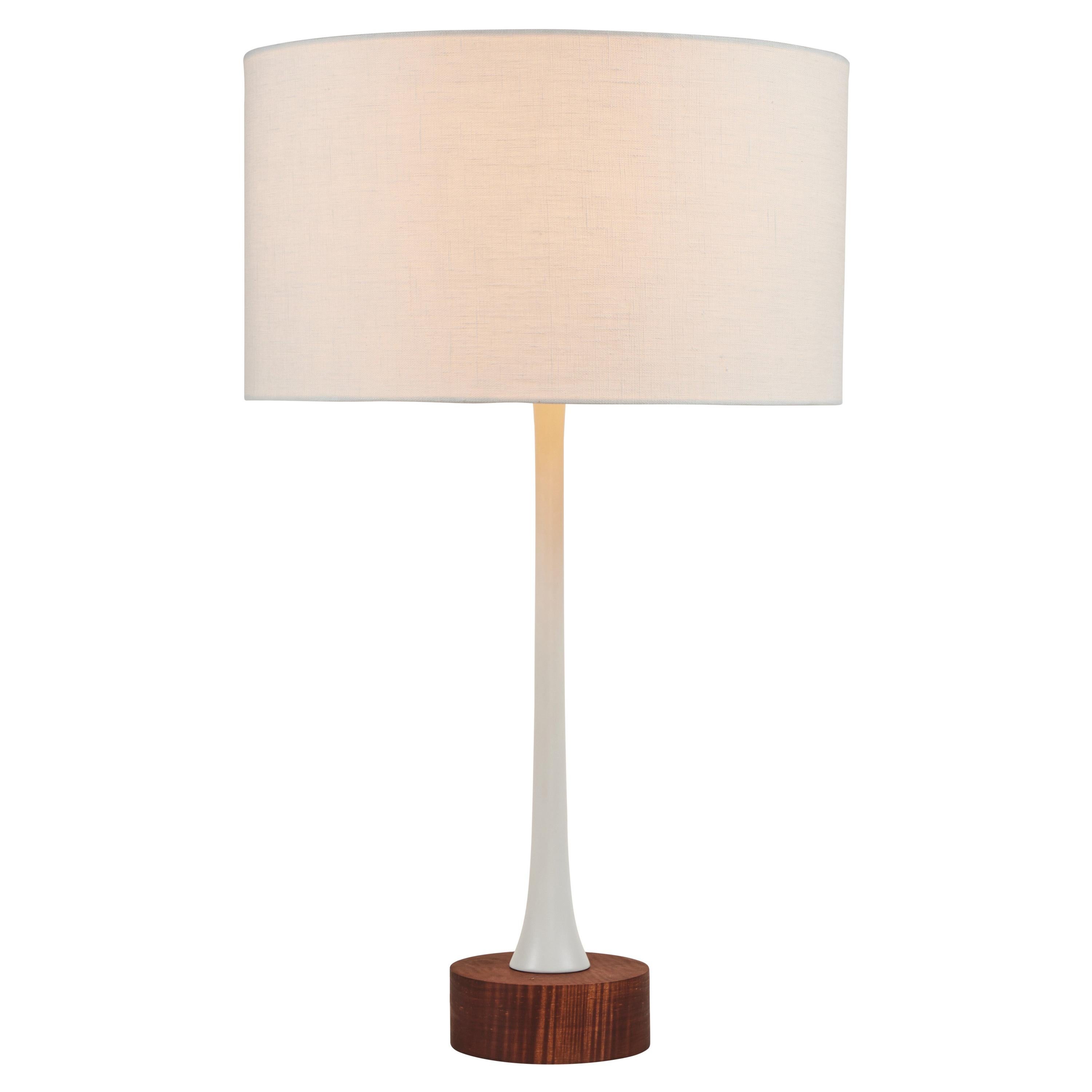 'Sofi' Metal and Wood Table Lamp by Alvaro Benitez For Sale