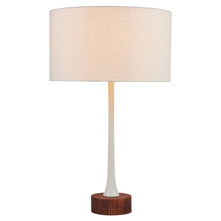 'Sofi' Metal and Wood Table Lamp by Alvaro Benitez For Sale