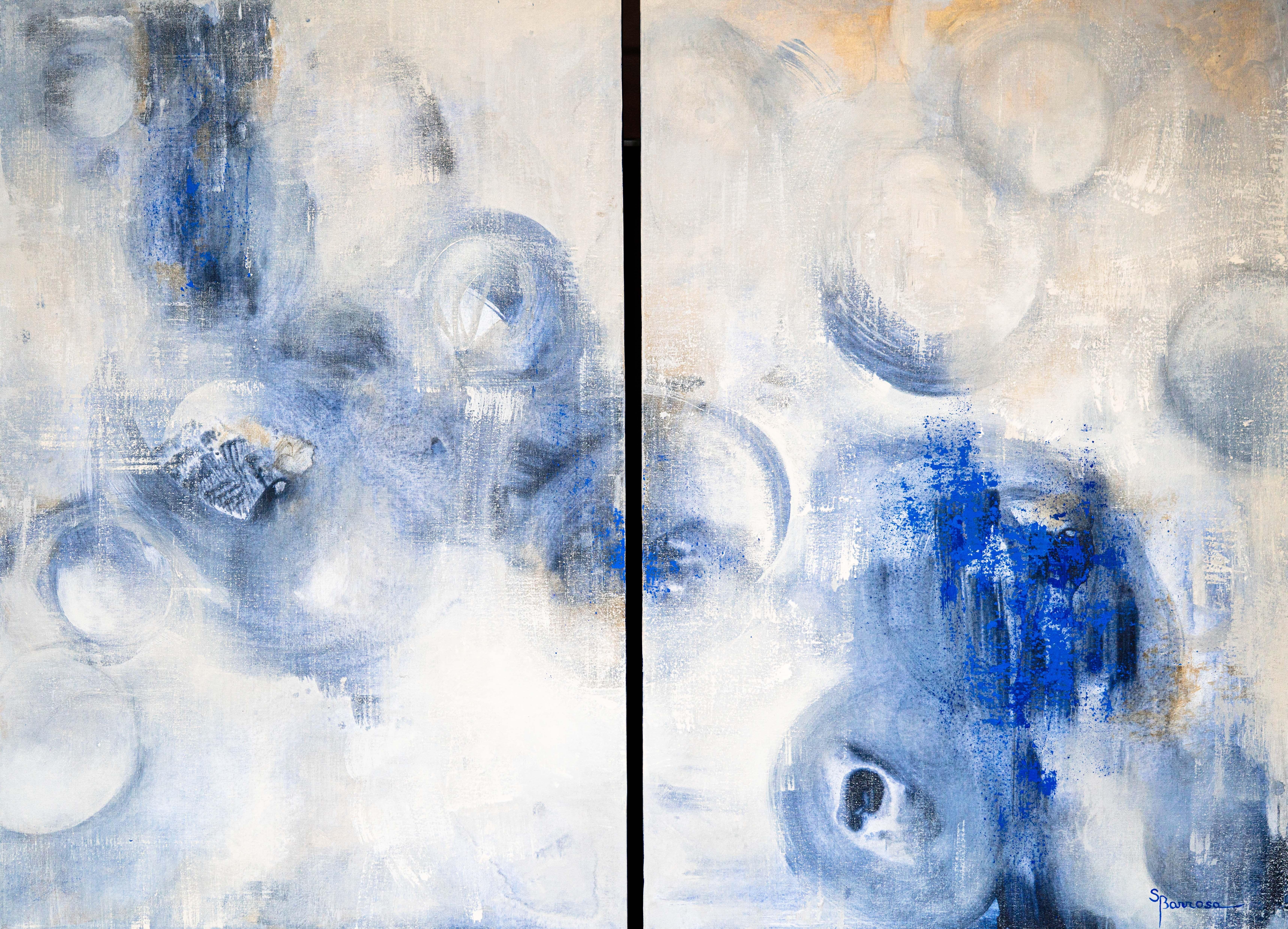 Abstract Painting de Sofia Barroso - Energía en marcha, Pintura, Acrílico sobre lienzo