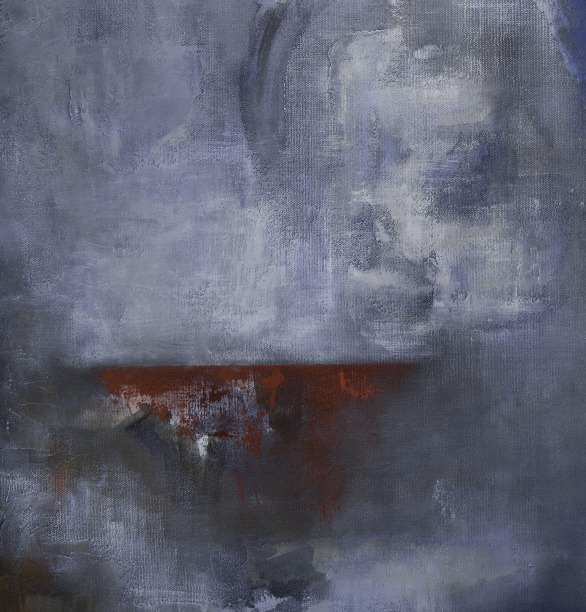 Nuances de bleu, peinture, huile sur toile - Abstrait Painting par Sofia Barroso