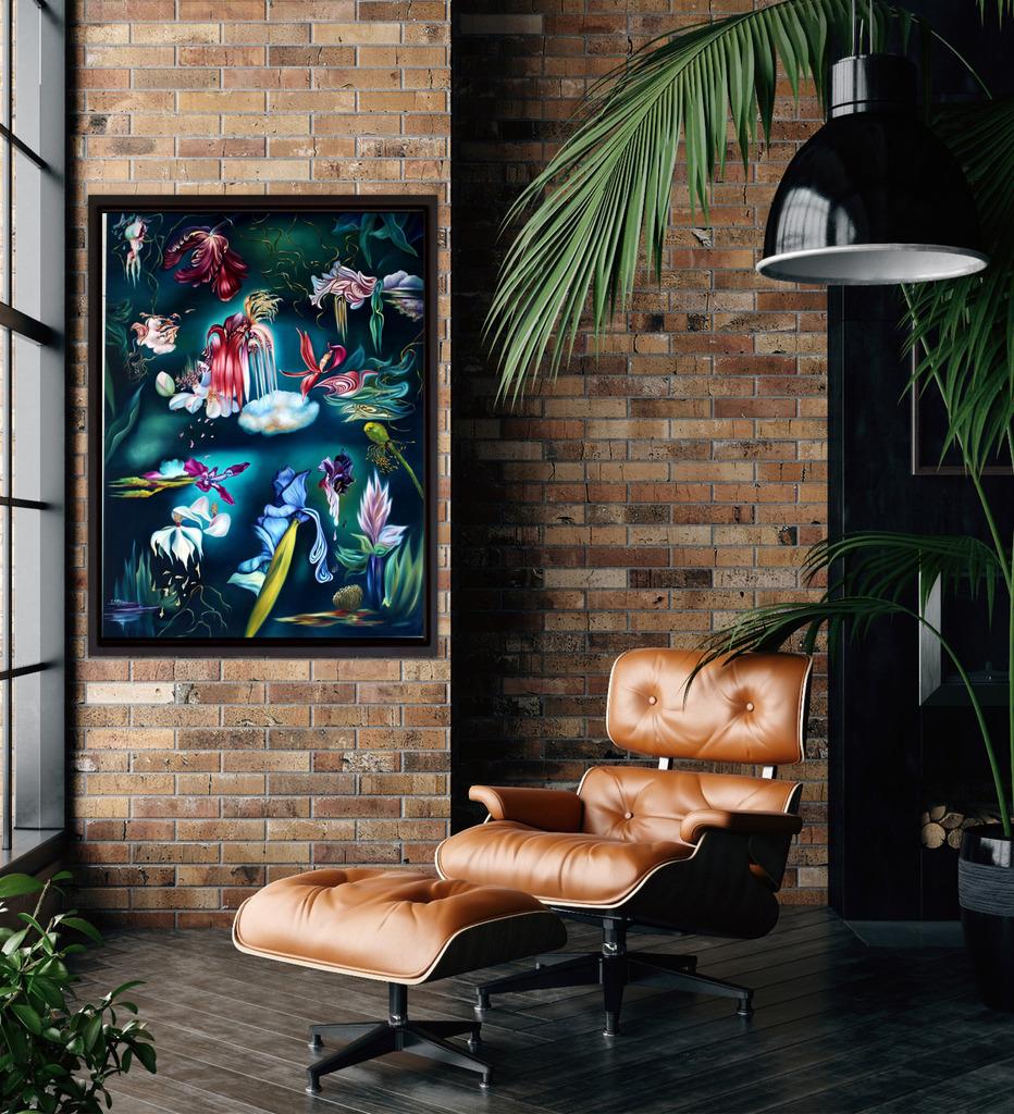 Jardin secret - Painting de Sofia Fotiadou