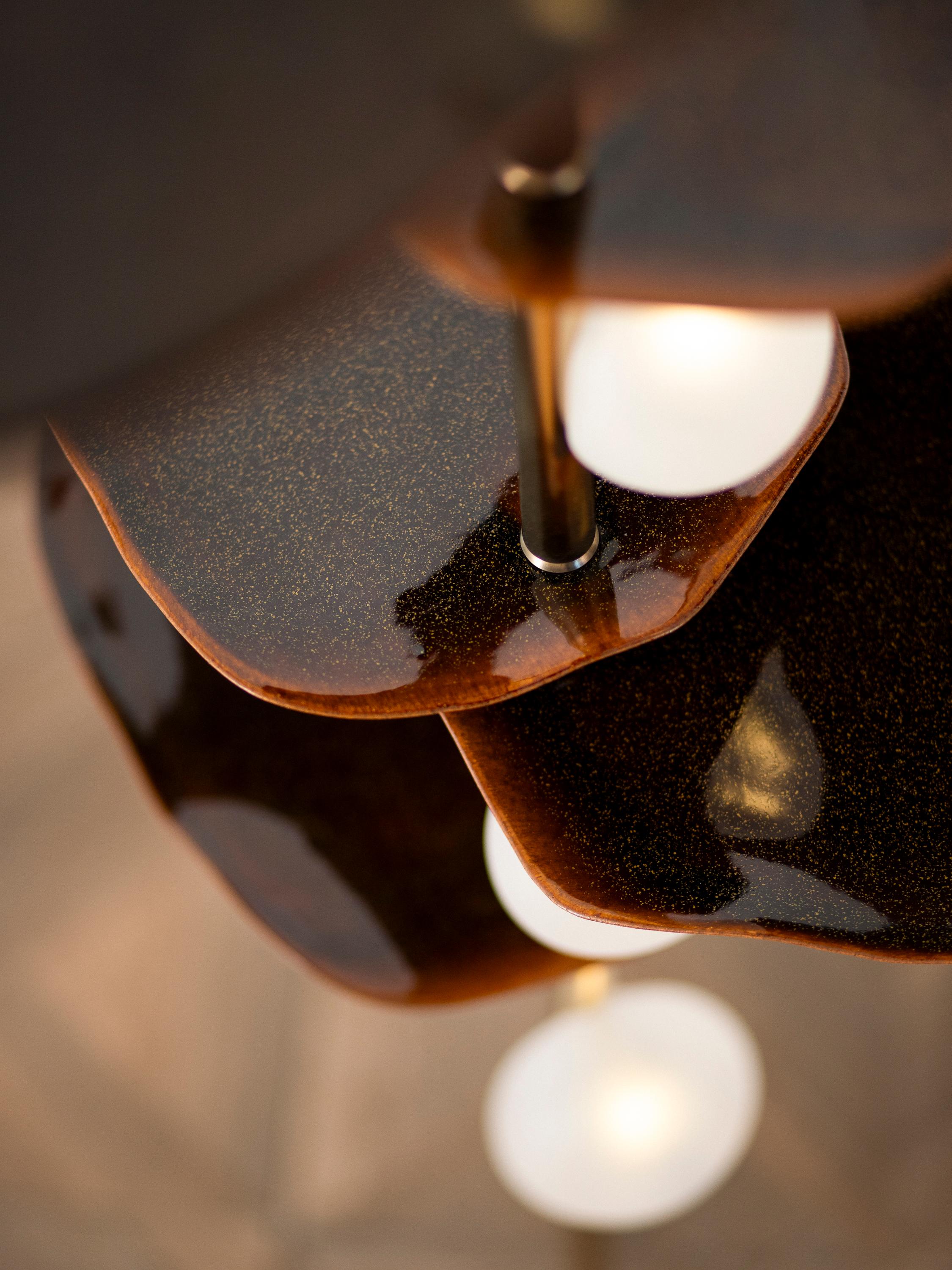 Sofia Mouth Blown Glass LED Config 1, finitura speciale fatta a mano in vendita 5