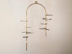 Sofia Config 1, Mouth Blown Glass LED, Handmade speciality finish Porcelain