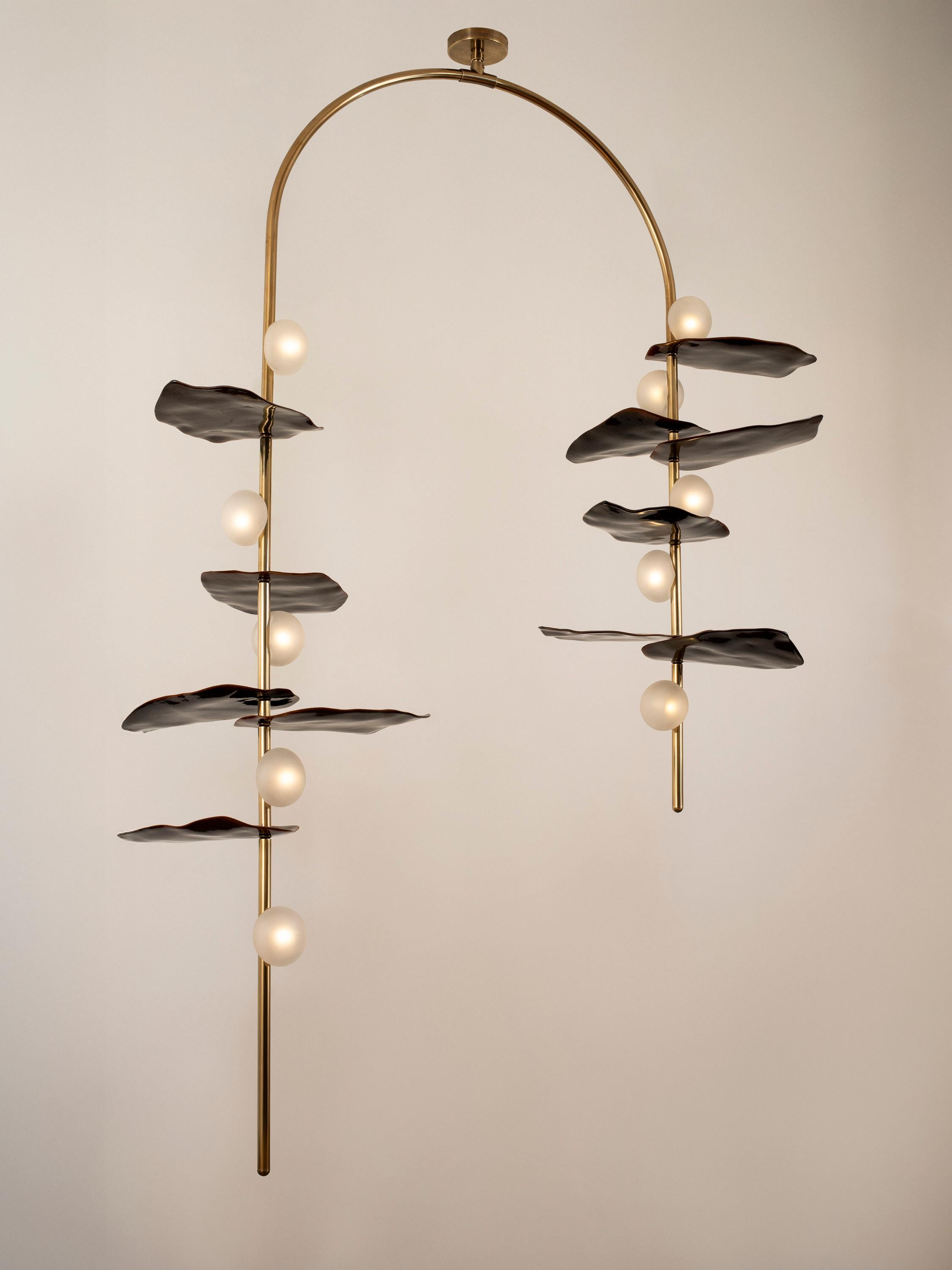 Sofia Mouth Blown Glass LED Config 1, finitura speciale fatta a mano in vendita 1