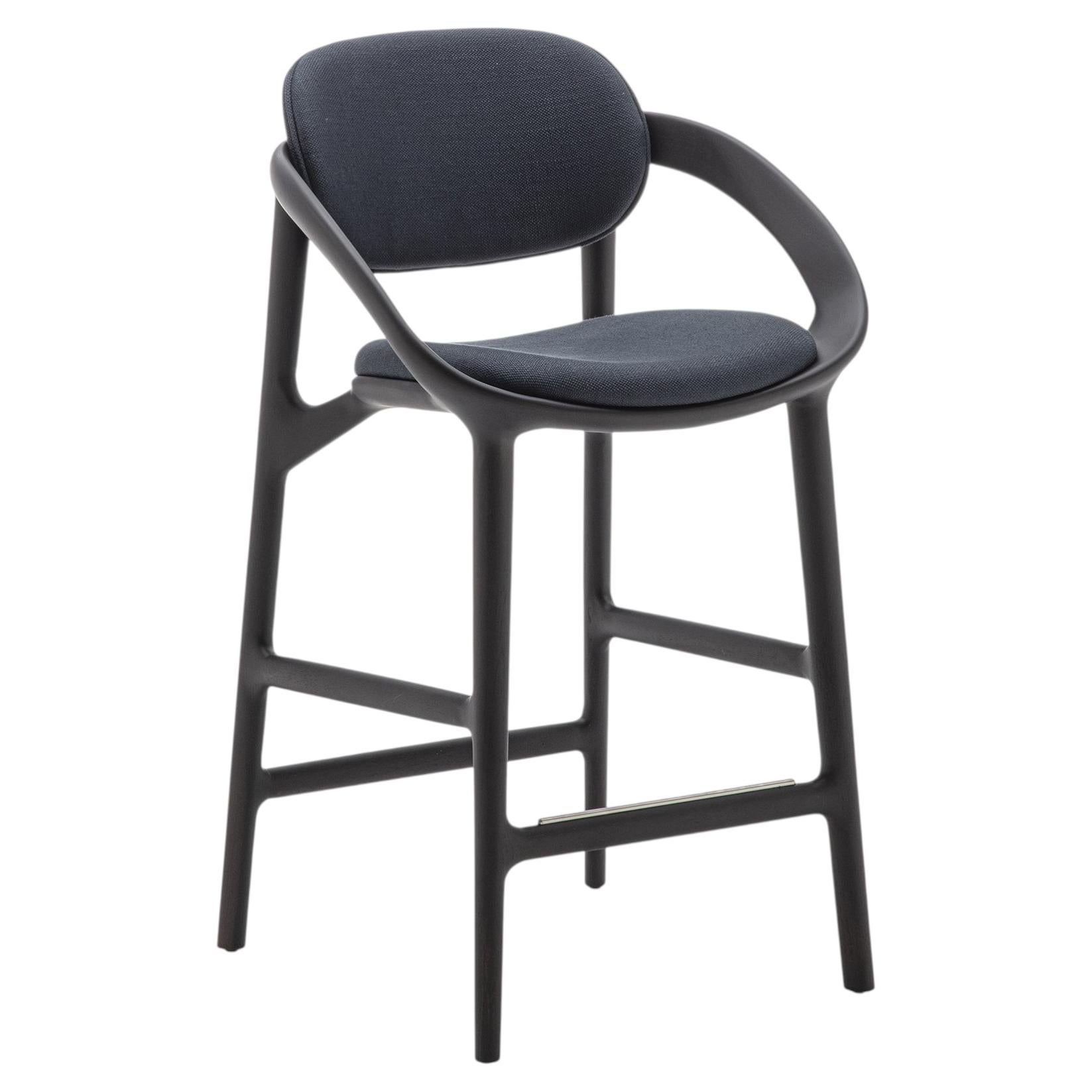Sofia Walnut Counter Bar Stool For Sale