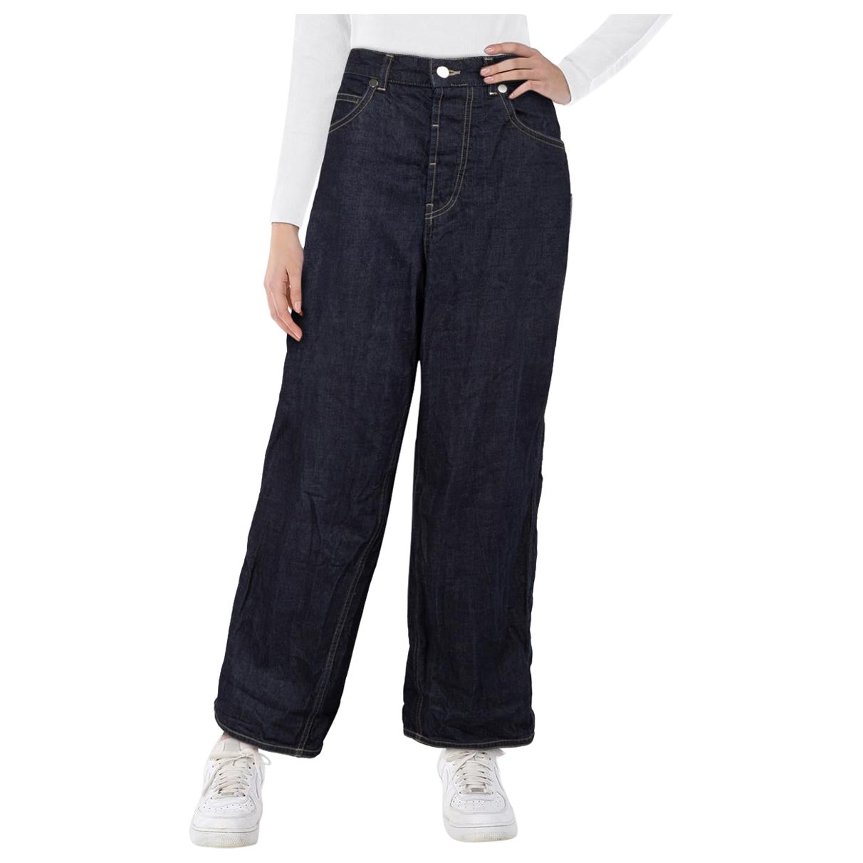 Sofie D
Hoore Navy Wide Leg High Rise Jeans Size M For Sale