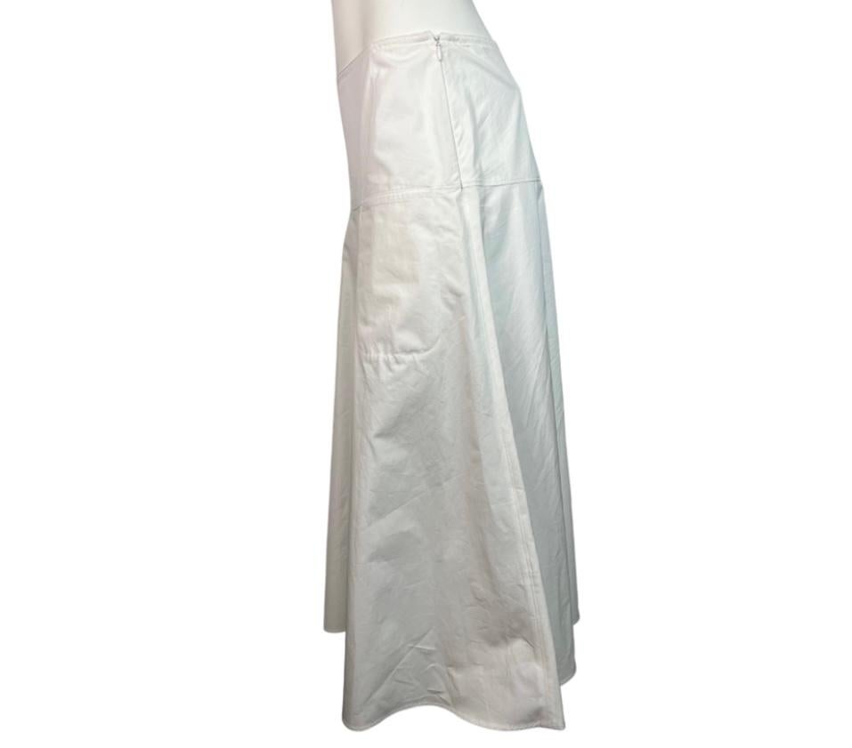 Gris Jupe midi blanche Sofie D'Hoore, taille 38 en vente