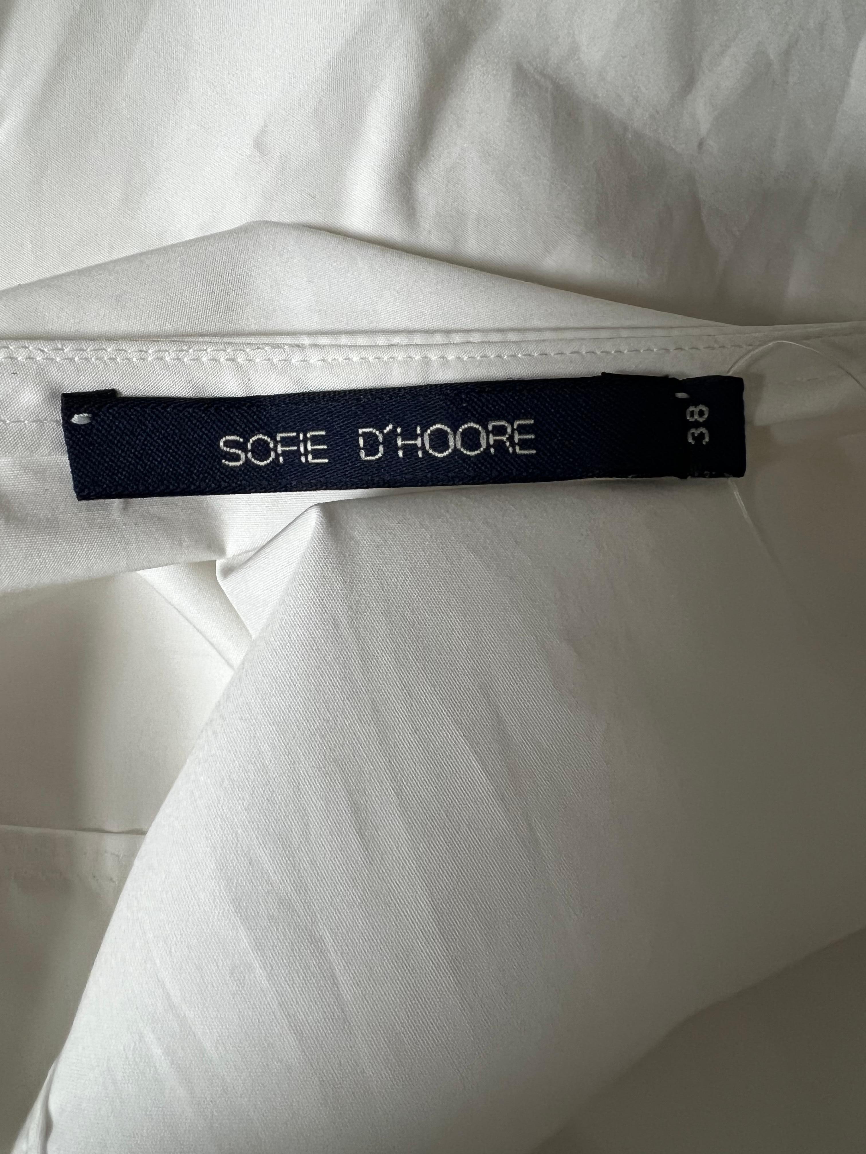 Jupe midi blanche Sofie D'Hoore, taille 38 en vente 3