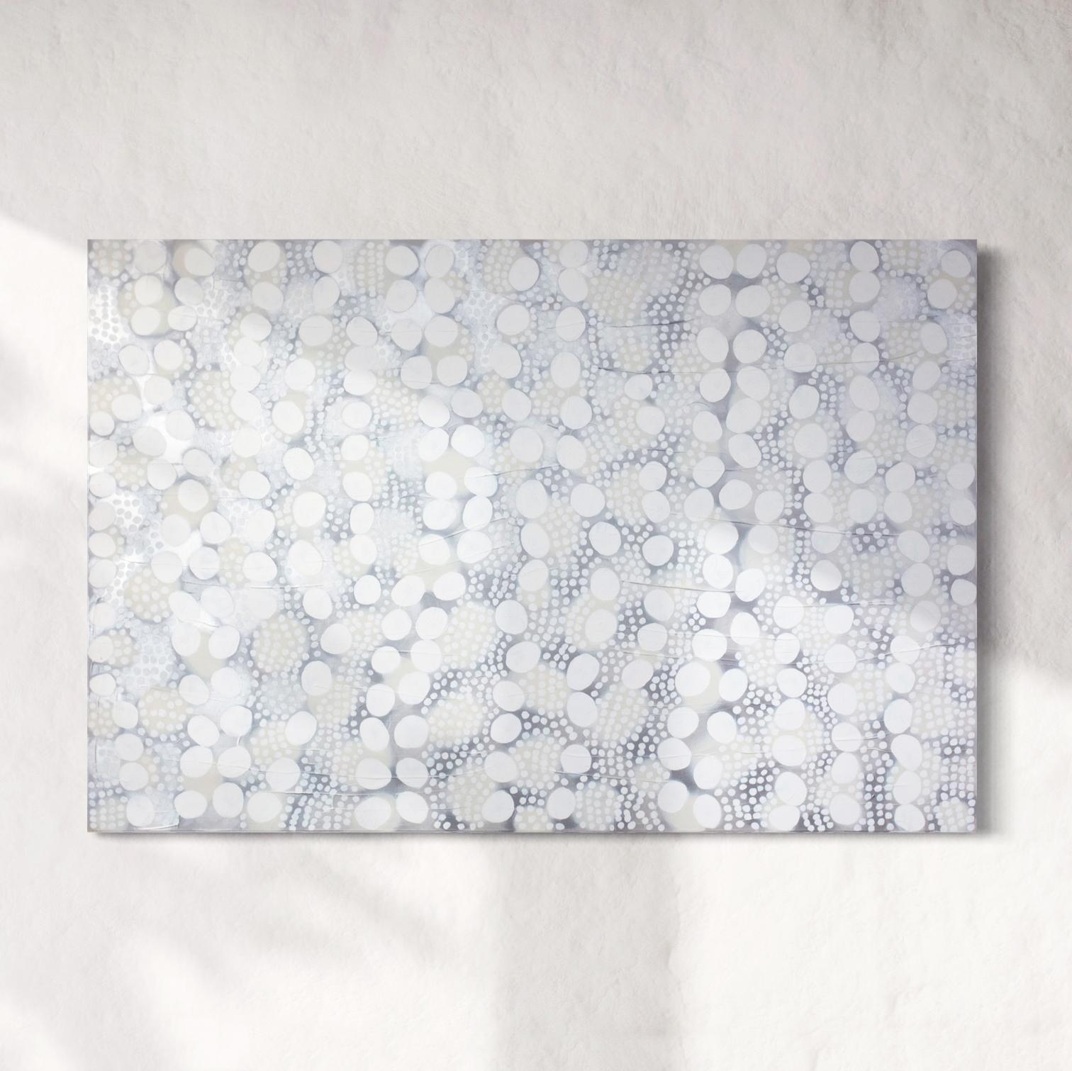 "A Million Possibilities" White Abstract Painting