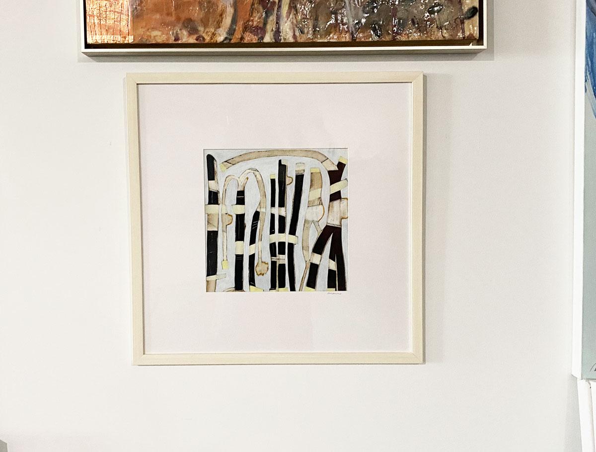 « Danseurs n°4, », peinture abstraite encadrée - Contemporain Painting par Sofie Swann