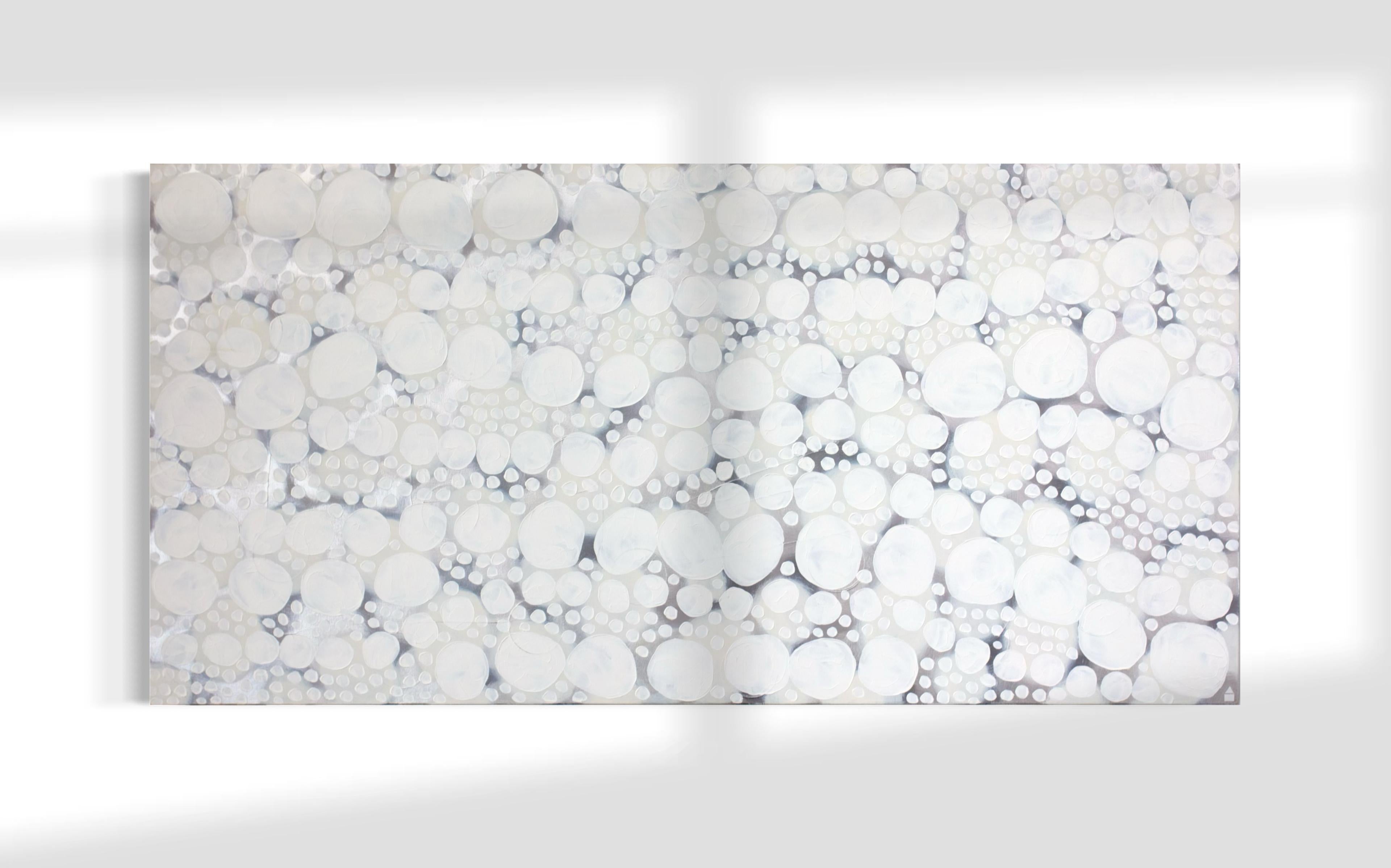 Abstract Painting di Sofie Swann - "Nevicata dimenticata" Pittura astratta