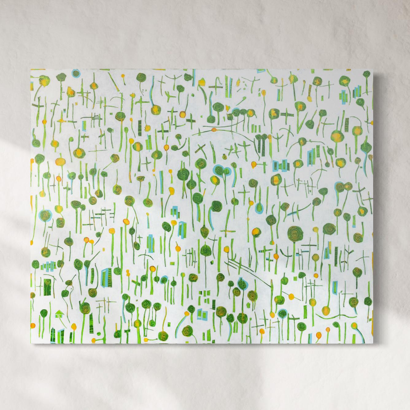 Sofie Swann Abstract Painting – Abstraktes Gemälde ""Lollipops #2"