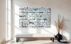 "Pieds Dans L'eau, " Pintura Abstracta