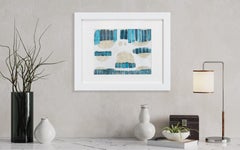 "Plage et Dunes I" Gerahmtes abstraktes Gemälde