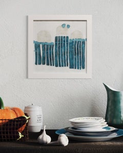 "Plage et Dunes IX" Framed Abstract Painting