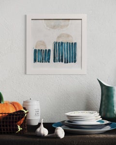 "Plage et Dunes X" Framed Abstract Painting