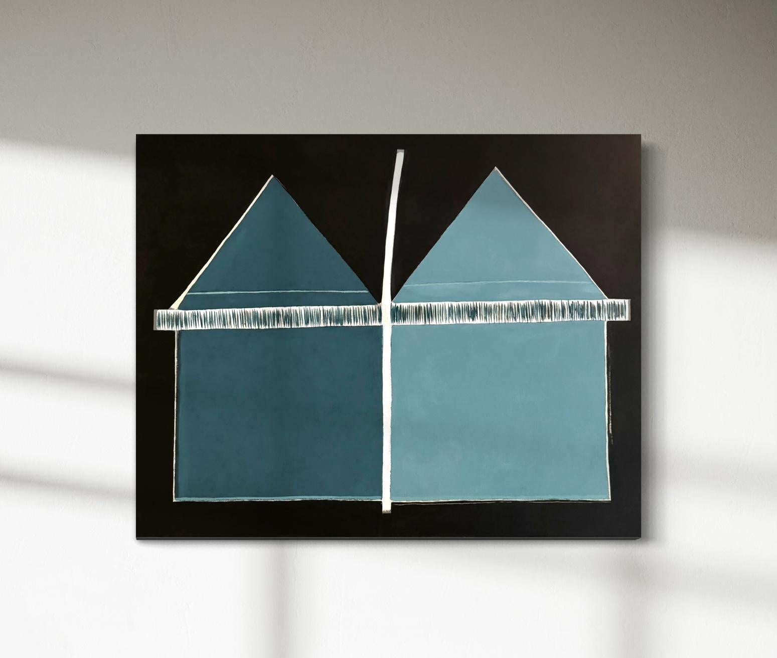 Abstract Painting di Sofie Swann - "Suburbia 1" Pittura astratta