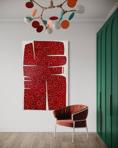 "Totem, " Large Abstract Painting