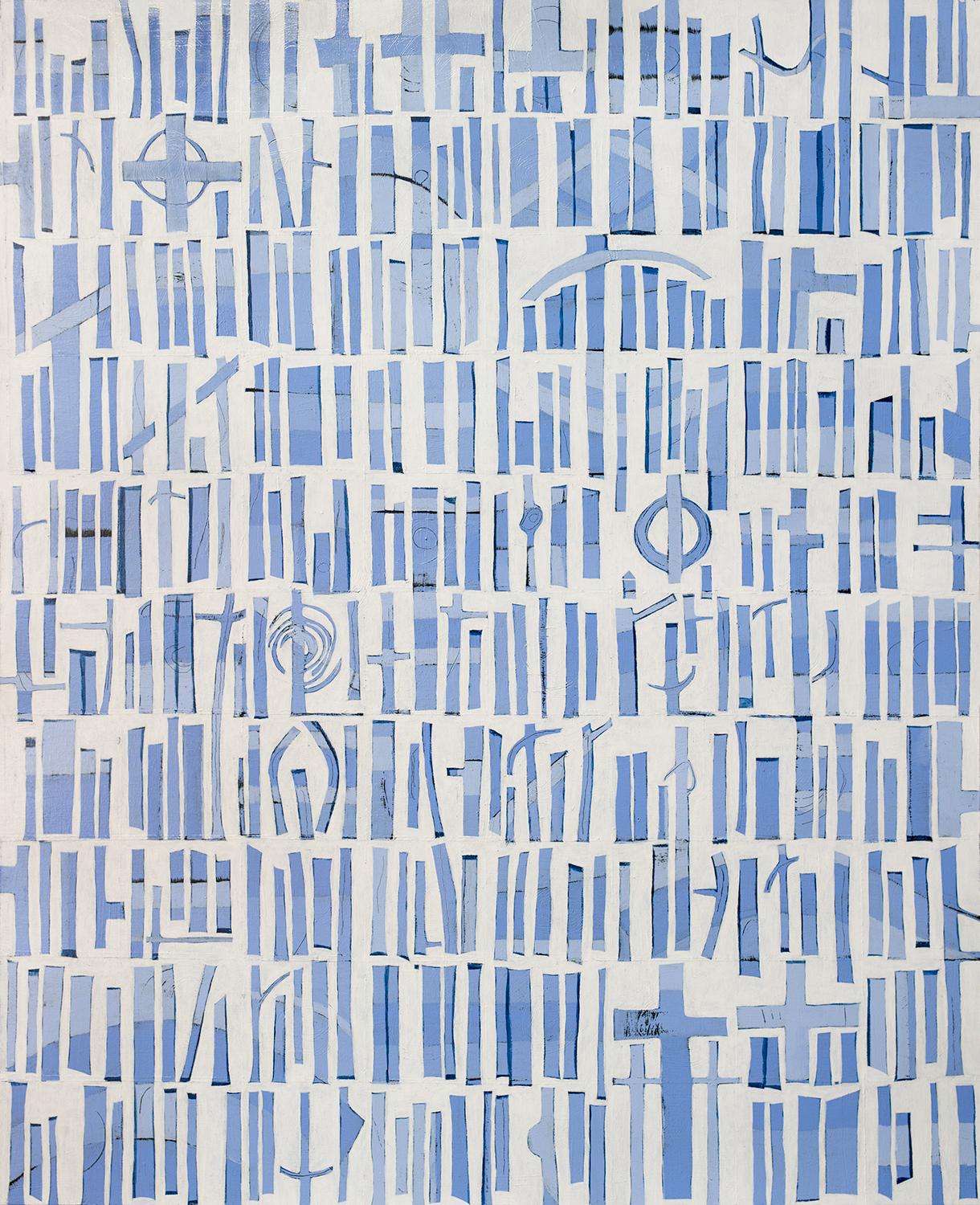 Abstract Print Sofie Swann - "Une journée d'été à Nantucket", impression à la giclée en édition limitée, 20" x 16".