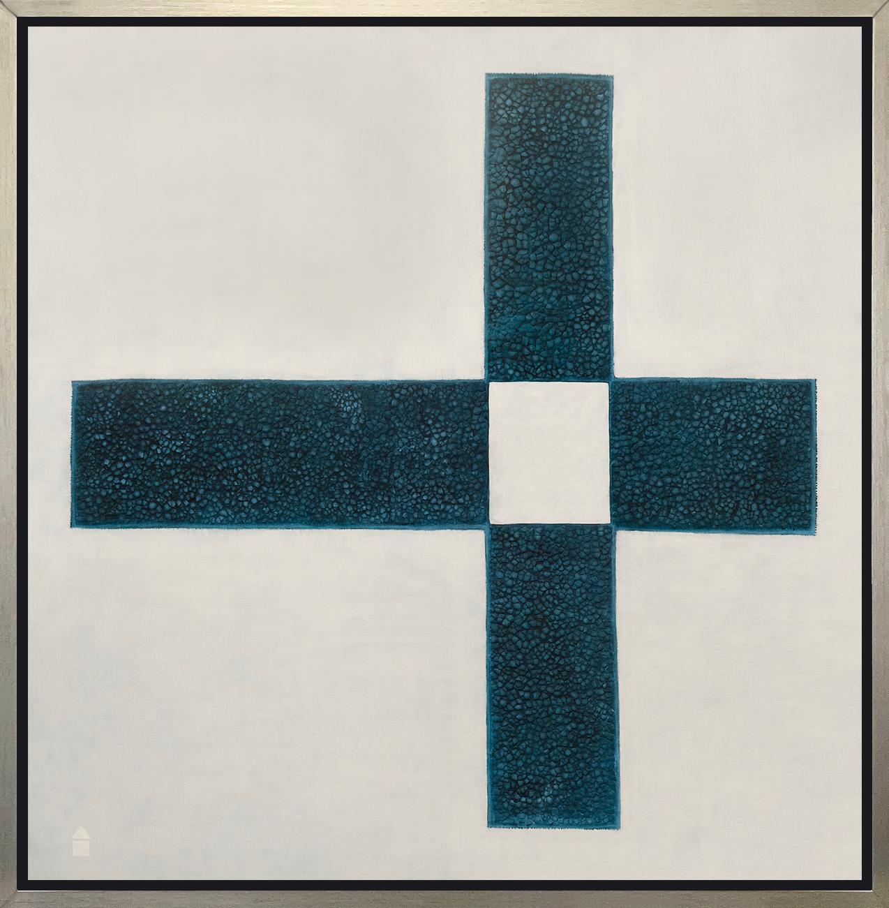 Sofie Swann Abstract Print - "Beauty of Silence, " Framed Limited Edition Giclee Print, 48" x 48"