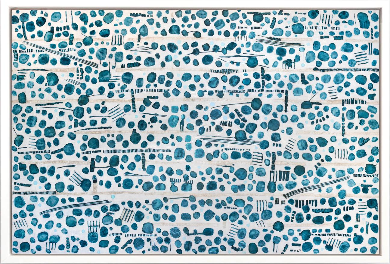 Sofie Swann Abstract Print - "Blueberry Hill, " Limited Edition Giclee Print, 30" x 45"