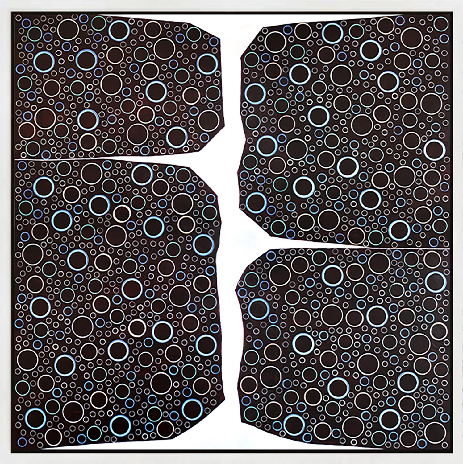 Abstract Print Sofie Swann - « Coup de Foudre », imprimé giclée en édition limitée, 122 x 122 cm