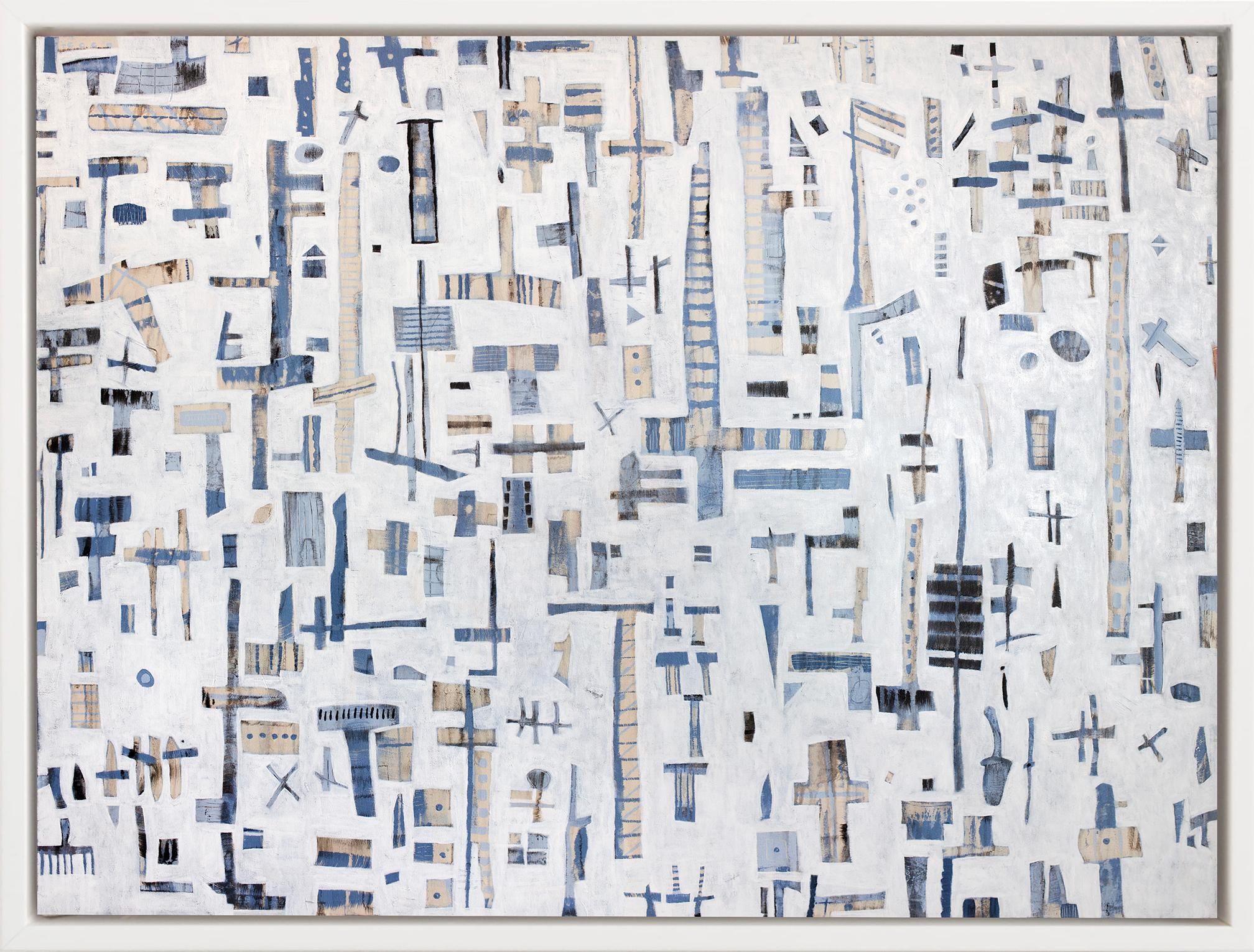 Abstract Print Sofie Swann - "Flight to Nowhere" Impression giclée en édition limitée, 36" x 48"