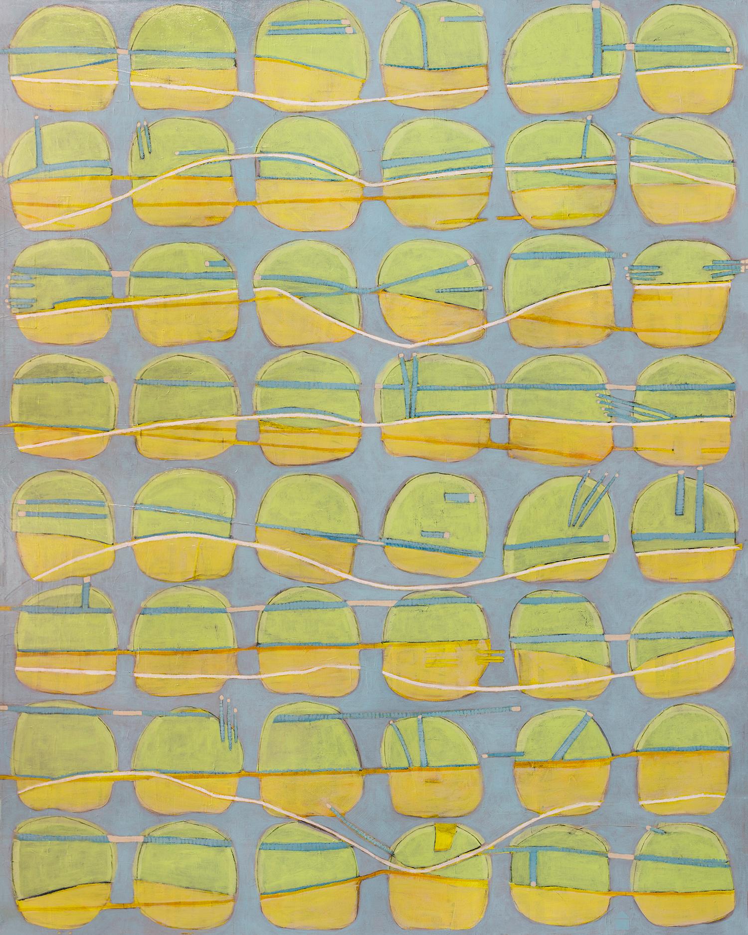 Sofie Swann Abstract Print - "Lemon Lime Goodness, " Limited Edition Giclee Print, 20 x 16
