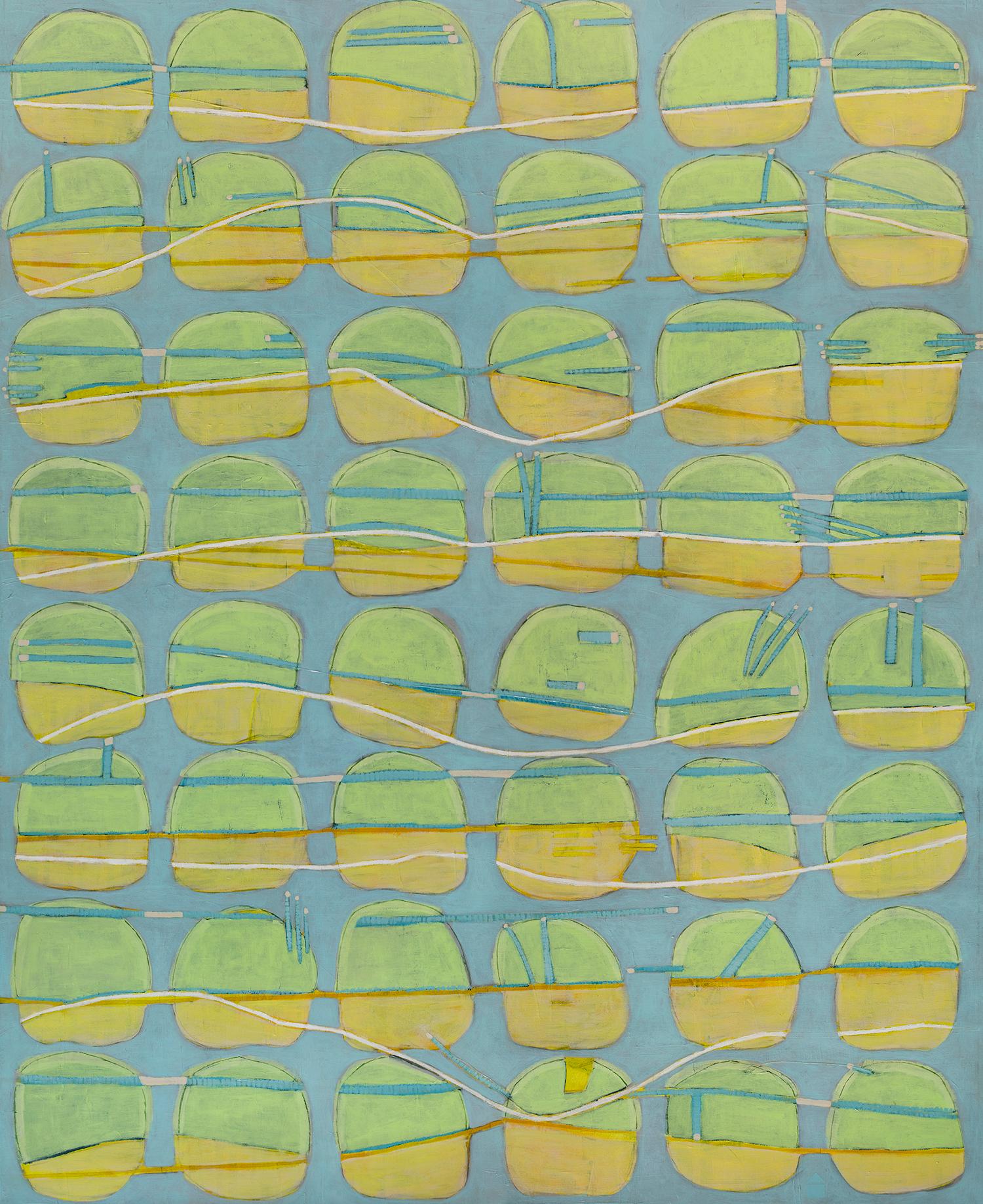 « Lemon Lime Goodness », tirage giclée en édition limitée, 152,4 x 122,4 cm - Abstrait Print par Sofie Swann