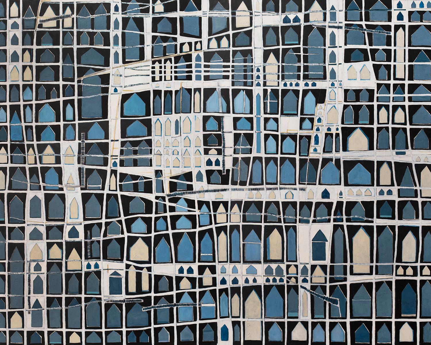 „Neighbors“, limitierte Auflage, Giclee-Druck, 40,64 x 50,8 cm (Abstrakt), Print, von Sofie Swann