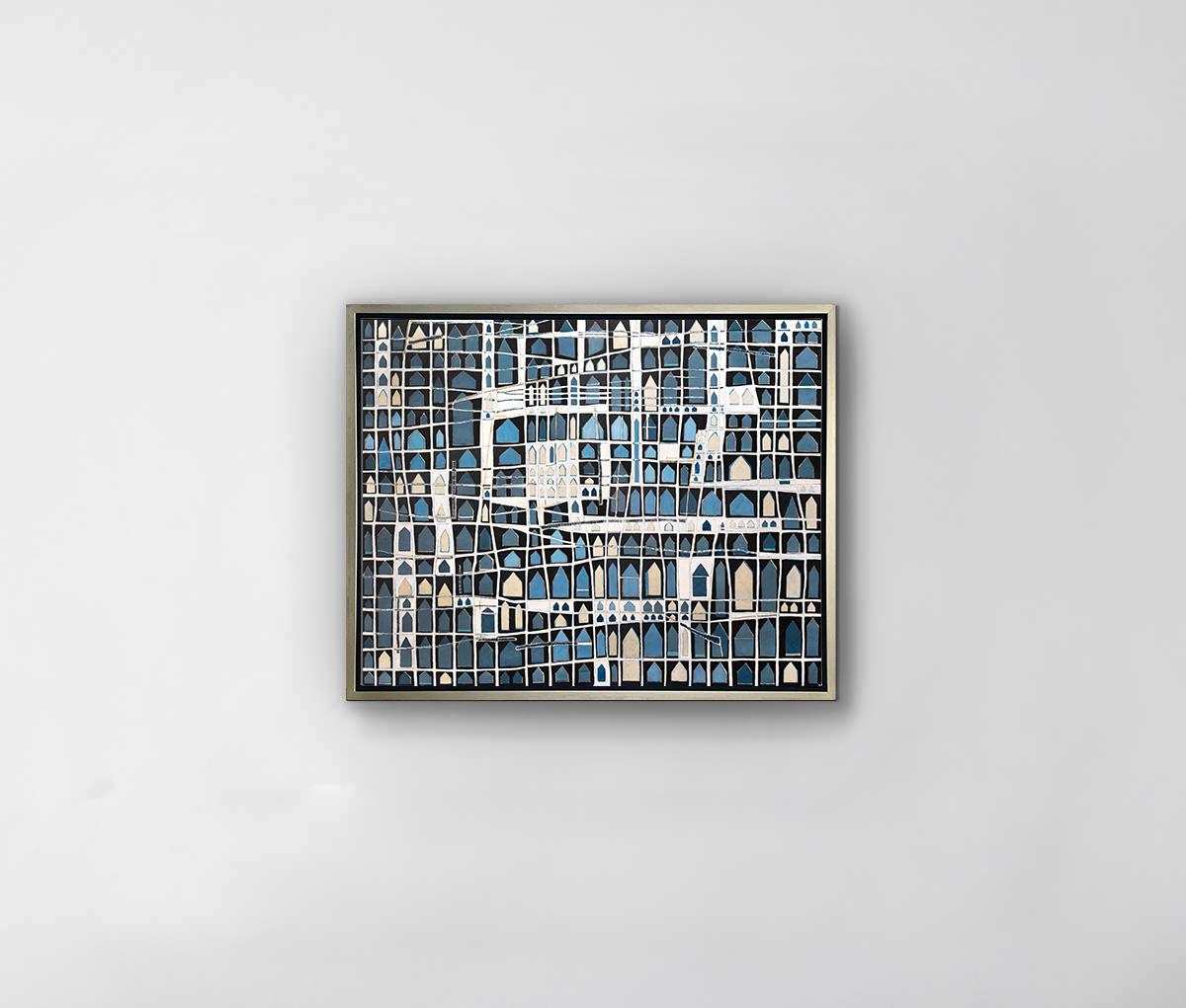 „Neighbors“, limitierte Auflage, Giclee-Druck, 40,64 x 50,8 cm (Schwarz), Abstract Print, von Sofie Swann