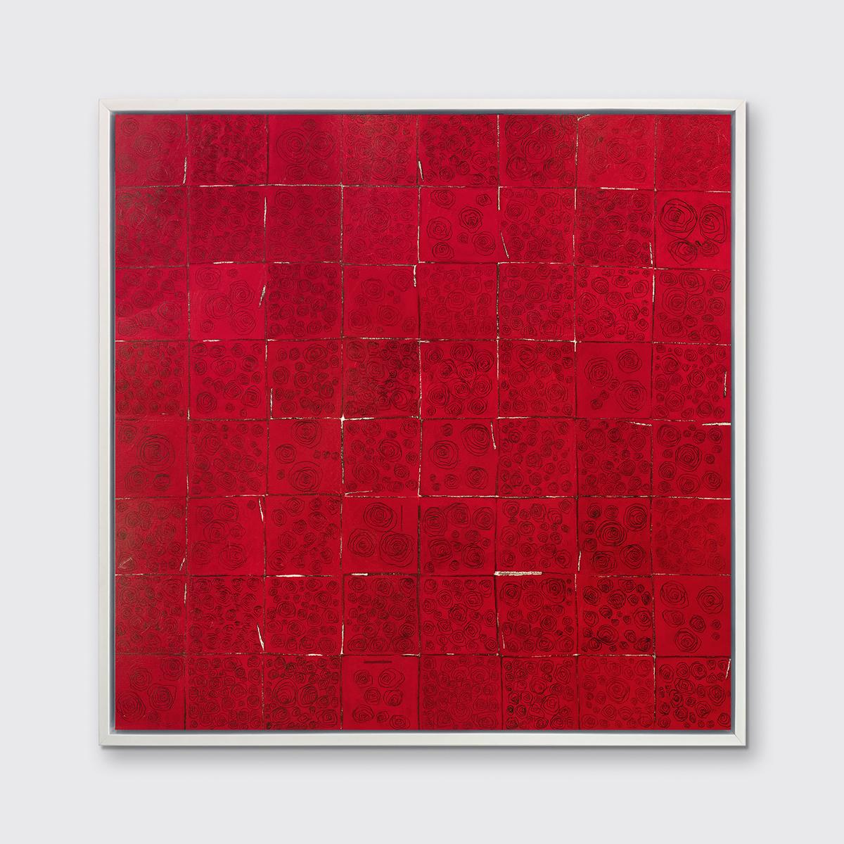 « Red Roses for Warhol », imprimé giclée encadré en édition limitée, 91,4 x 91,4 cm en vente 1