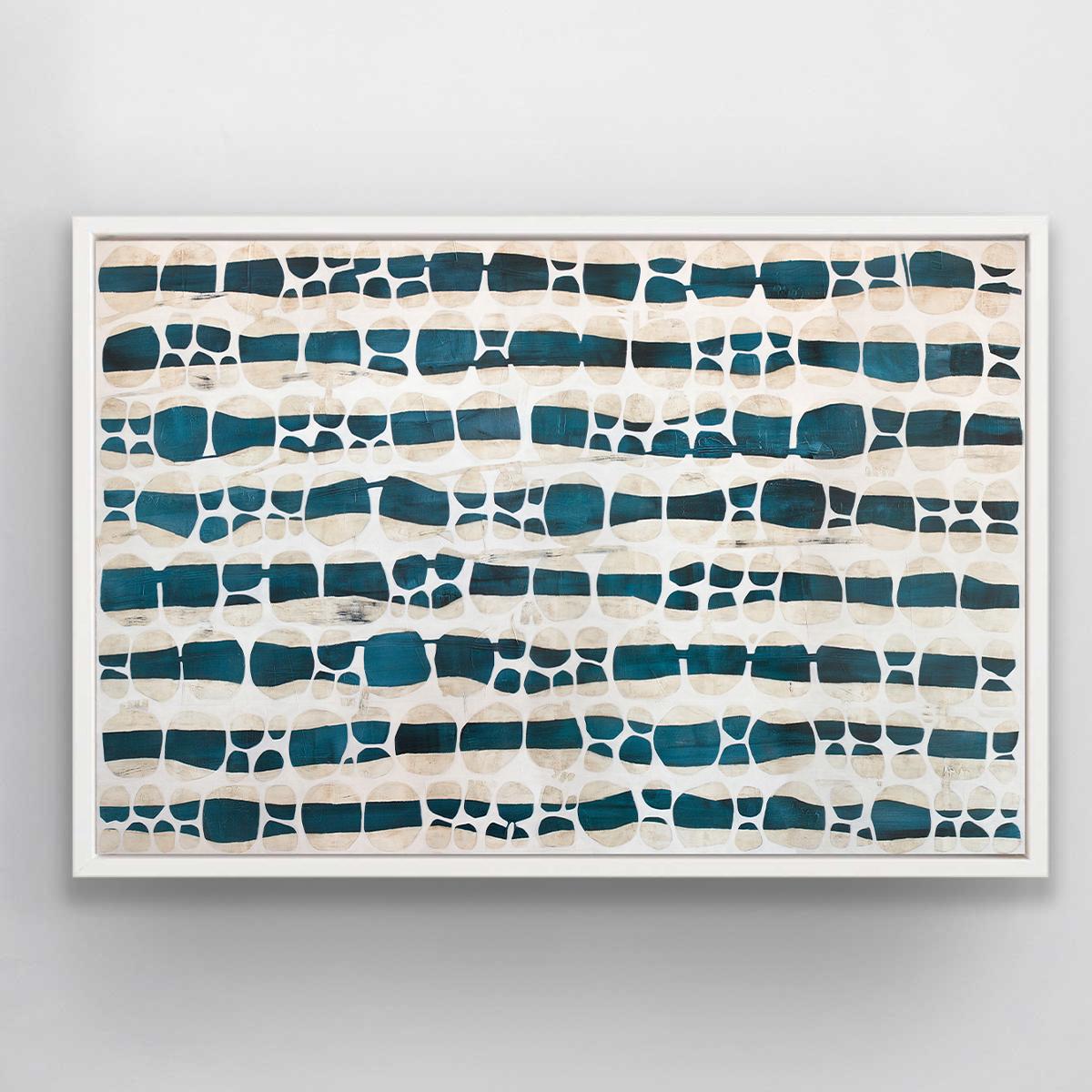 Abstract Print Sofie Swann - « Sea and Sea, « Impression giclée en édition limitée, 24" x 36"