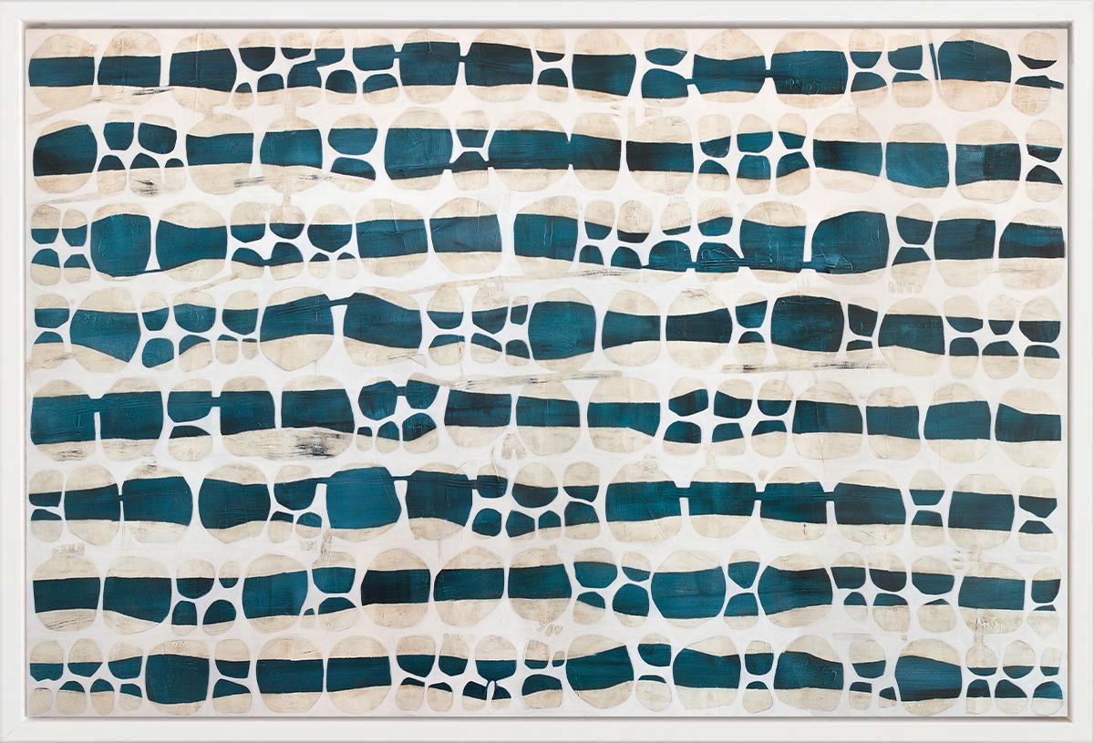 Sofie Swann Abstract Print - "Sand and Sea, " Limited Edition Giclee Print, 24" x 36"