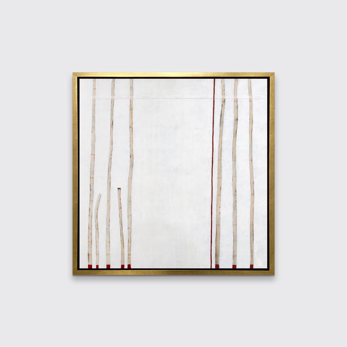 « Standing Tall, Standing Proud », imprimé giclée encadré en édition limitée, 122 x 122 cm - Gris Abstract Print par Sofie Swann