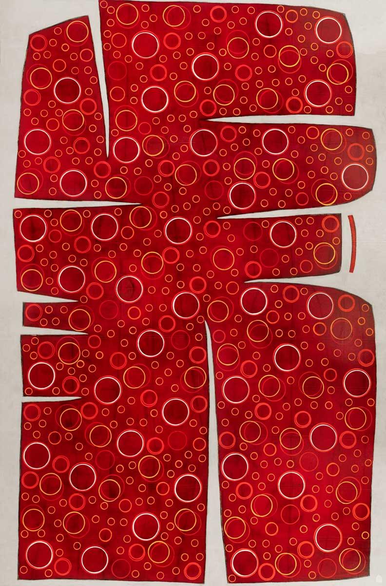 « Totem », imprimé giclée encadré en édition limitée, 91 x 61 cm - Géométrique abstrait Print par Sofie Swann