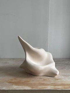 Scultura figurativa astratta in ceramica, argilla fatta a mano, 32x33x29 cm