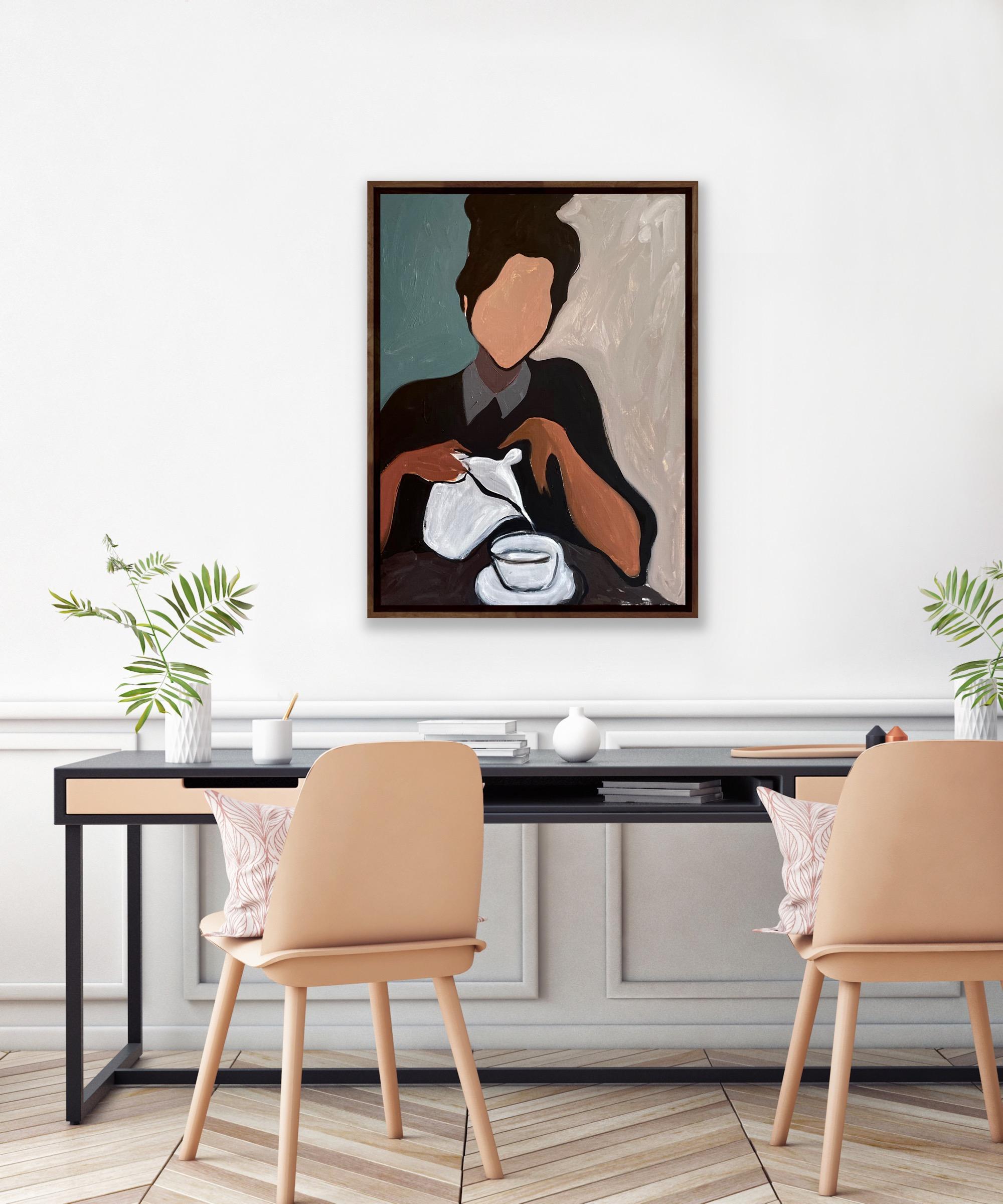 Teatime - Painting by Sofiya Akimova 