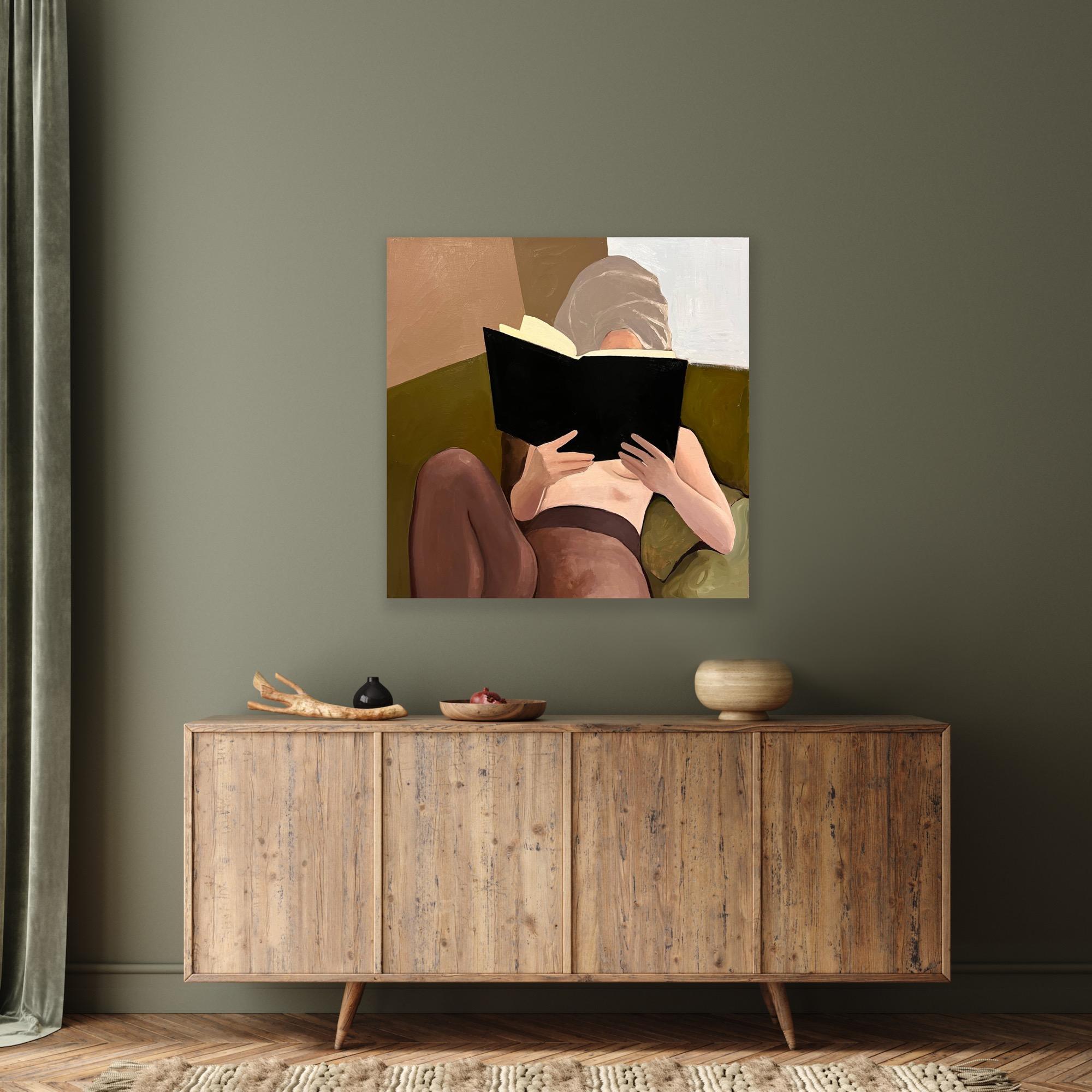 Everyday eroticism, 90x90cm, print on canvas - Feminist Art by Sofiya Akimova 