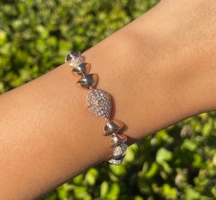 Sofragem - Bracelet géométrique en or rose 18k avec diamants