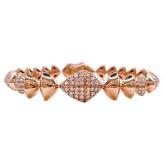 Sofragem 18k Rose Gold Diamant Geometrisches Armband