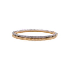 Sofragem Bracelet jonc en or bicolore 18 carats avec diamants