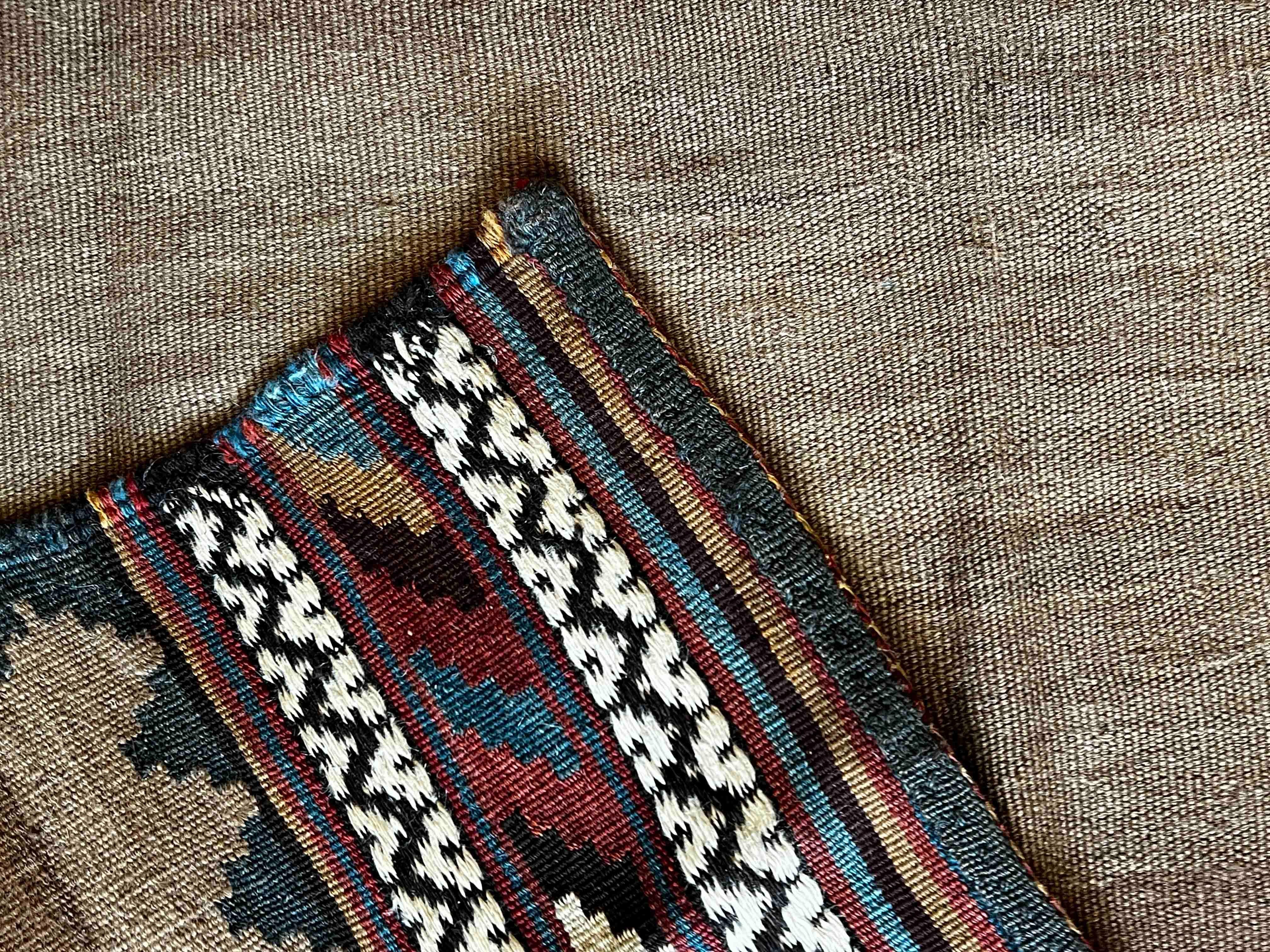 Wool Sofreh Kilim Rug 19th Century - 165x120 - No. 702 For Sale
