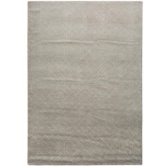 Soft and Sophisticated Customizable Stardust Weave Rug in Dove Large